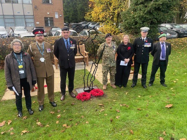 Dan Barnard (@drdanbarnard) on Twitter photo Poignant ceremony today at <a href="/CWPT_NHS/">Coventry and Warwickshire Partnership NHS Trust</a> H.Q. for 11am, 11/11 & unveiling Lest We Forget bench & Tommy soldier to mark organisational commitment to the Armed Forces community. Police, Local Authority and Service Charities alongside <a href="/MidsOpCOURAGE/">Midlands Op COURAGE</a> <a href="/MelCoombesCEO/">Melanie Coombes. MBE 💙</a> <a href="/NHSArmedForces/">NHS Armed Forces Health</a> Poignant ceremony today at <a href="/CWPT_NHS/">Coventry and Warwickshire Partnership NHS Trust</a> H.Q. for 11am, 11/11 & unveiling Lest We Forget bench & Tommy soldier to mark organisational commitment to the Armed Forces community. Police, Local Authority and Service Charities alongside <a href="/MidsOpCOURAGE/">Midlands Op COURAGE</a> <a href="/MelCoombesCEO/">Melanie Coombes. MBE 💙</a> <a href="/NHSArmedForces/">NHS Armed Forces Health</a>