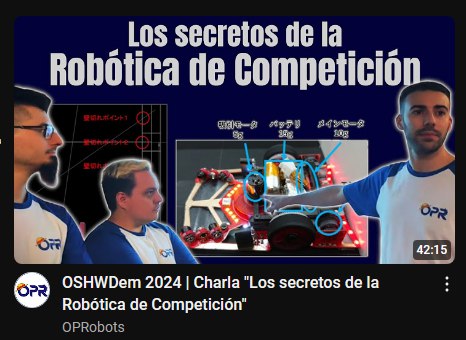OPRobots (@oprobots) on Twitter photo Acabamos de subir la charla que dimos en la <a href="/OSHWDem/">OSHWDem A CORUÑA</a> donde os damos consejitos 😊
youtube.com/watch?v=Y2lV9D… Acabamos de subir la charla que dimos en la <a href="/OSHWDem/">OSHWDem A CORUÑA</a> donde os damos consejitos 😊
youtube.com/watch?v=Y2lV9D…