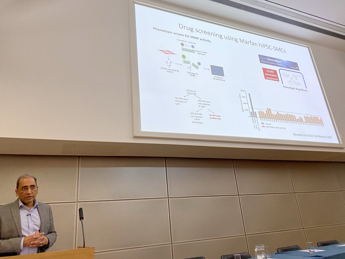 Sanjay Sinha presenting translation of his iPSC work for clinical impact. ⁦<a href="/AiccUk/">AICC</a>⁩ ⁦<a href="/vascern/">VASCERN</a>⁩ ⁦<a href="/rach_bastiaenen/">Rachel Bastiaenen</a>⁩