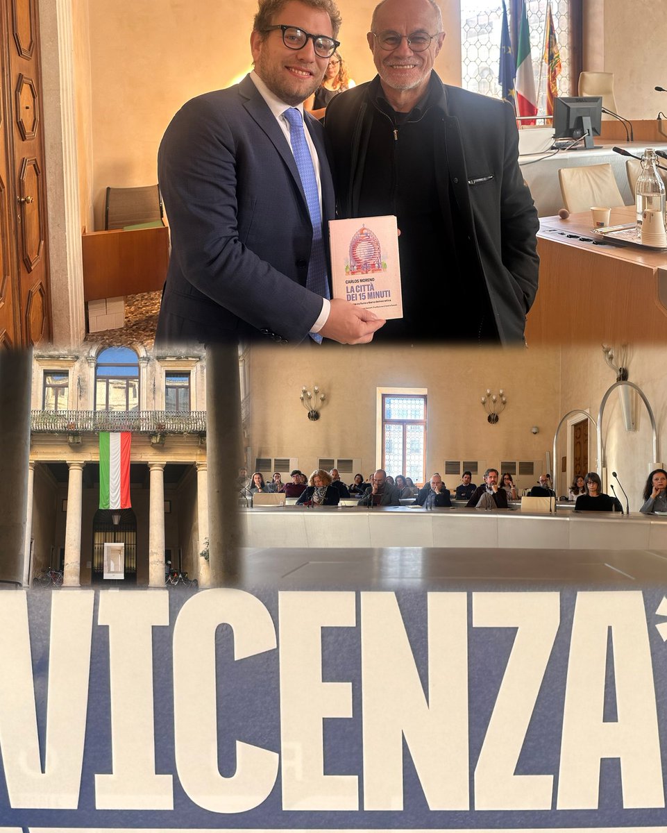 Chaire ETI Paris1 Sorbonne - IAE (@chaire_eti) on Twitter photo Pr <a href="/CarlosMorenoFr/">Pr Carlos Moreno | IAE-Paris Sorbonne</a> has received an invitation from the Mayor of Vicenza, Italy, Giacomo Possamai, to discuss his research work on happy proximity with him and his services.
In the city of the great Renascentist architect Andrea Palladio, this meeting was a great honor. Pr <a href="/CarlosMorenoFr/">Pr Carlos Moreno | IAE-Paris Sorbonne</a> has received an invitation from the Mayor of Vicenza, Italy, Giacomo Possamai, to discuss his research work on happy proximity with him and his services.
In the city of the great Renascentist architect Andrea Palladio, this meeting was a great honor.