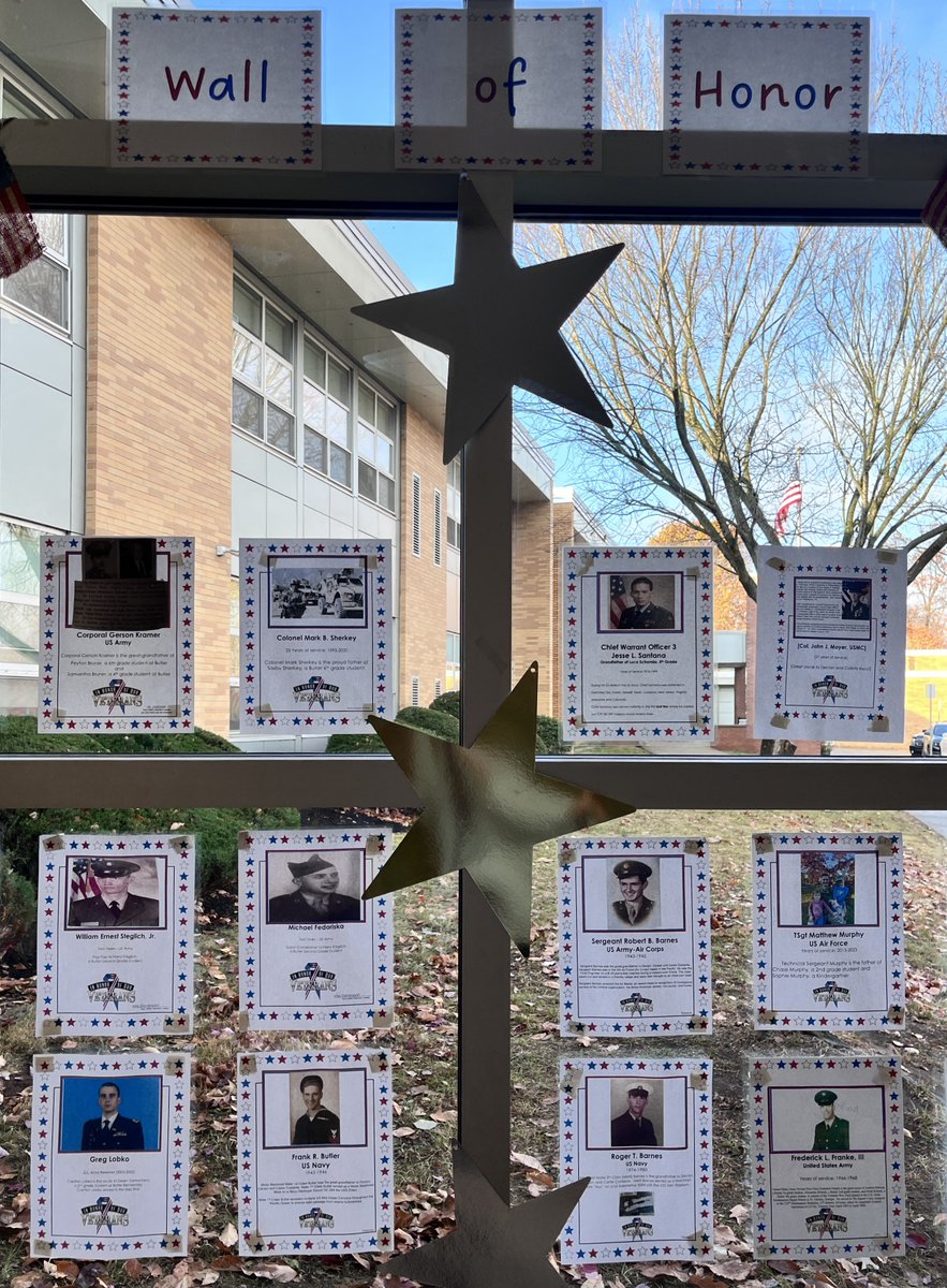 Honoring all who have served and are serving - November 11, 2024 - Veteran's Day at Simon Butler Elementary School, Chalfont, PA