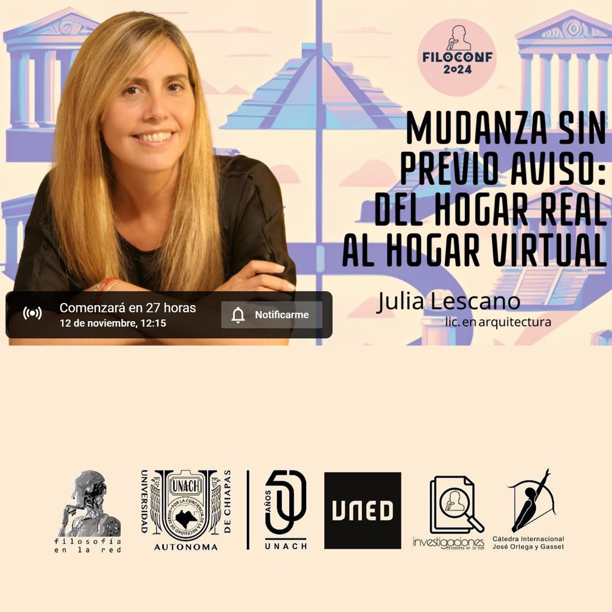 Mañana!!! 
12:15hs Argentina 
Por #Youtube en el canal de <a href="/filosofiaenred/">filosofía en la red</a> 

Los espero!