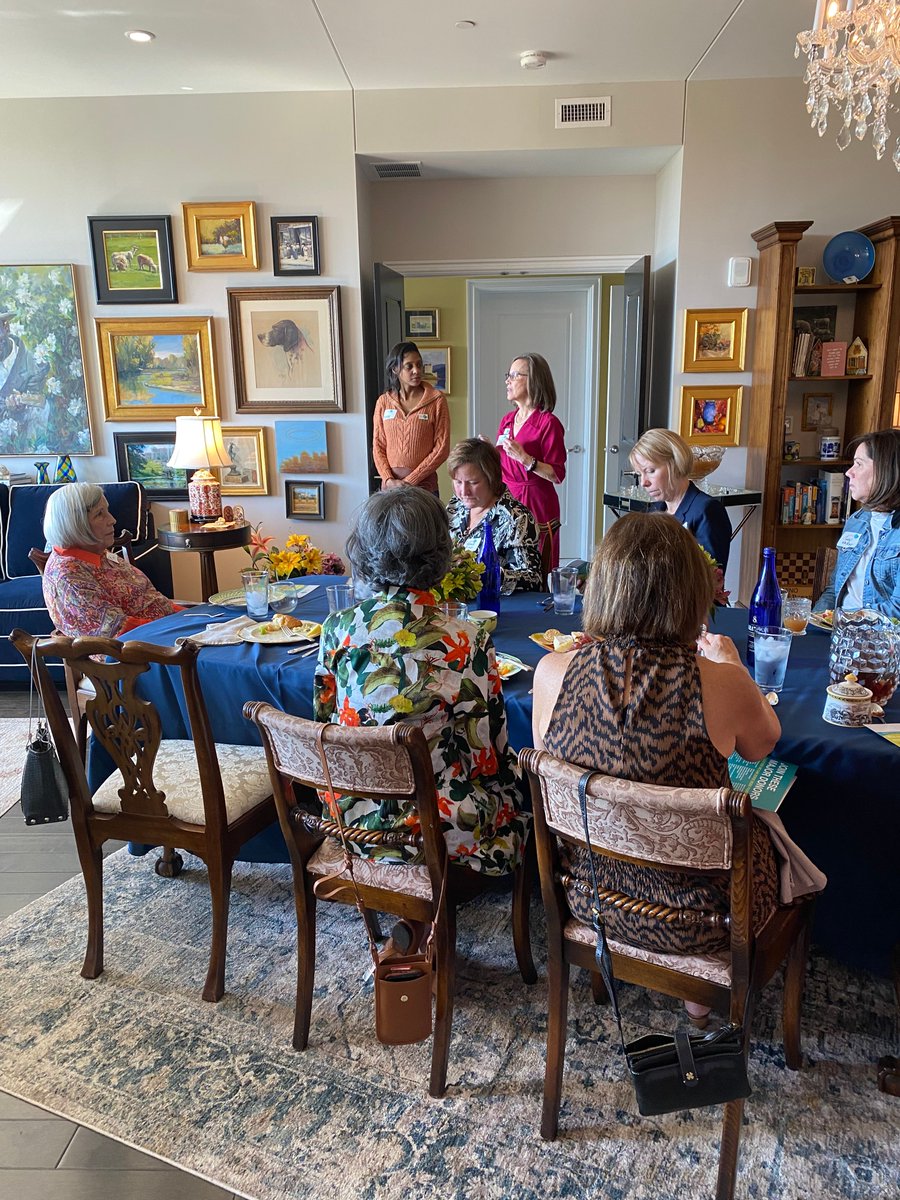 Thank you, Kathy Rosenberry and Lisa Godfrey, for hosting a beautiful lunch to introduce us to their friends. We love having the opportunity to share our mission with others in the community!