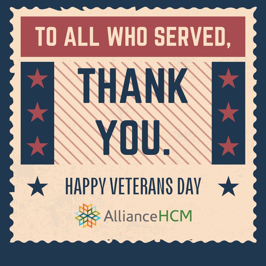 To all of the veterans of the US Armed Forces, thank you for your service and sacrifice. Today and every day we are grateful for your part in creating this country and our communities.
