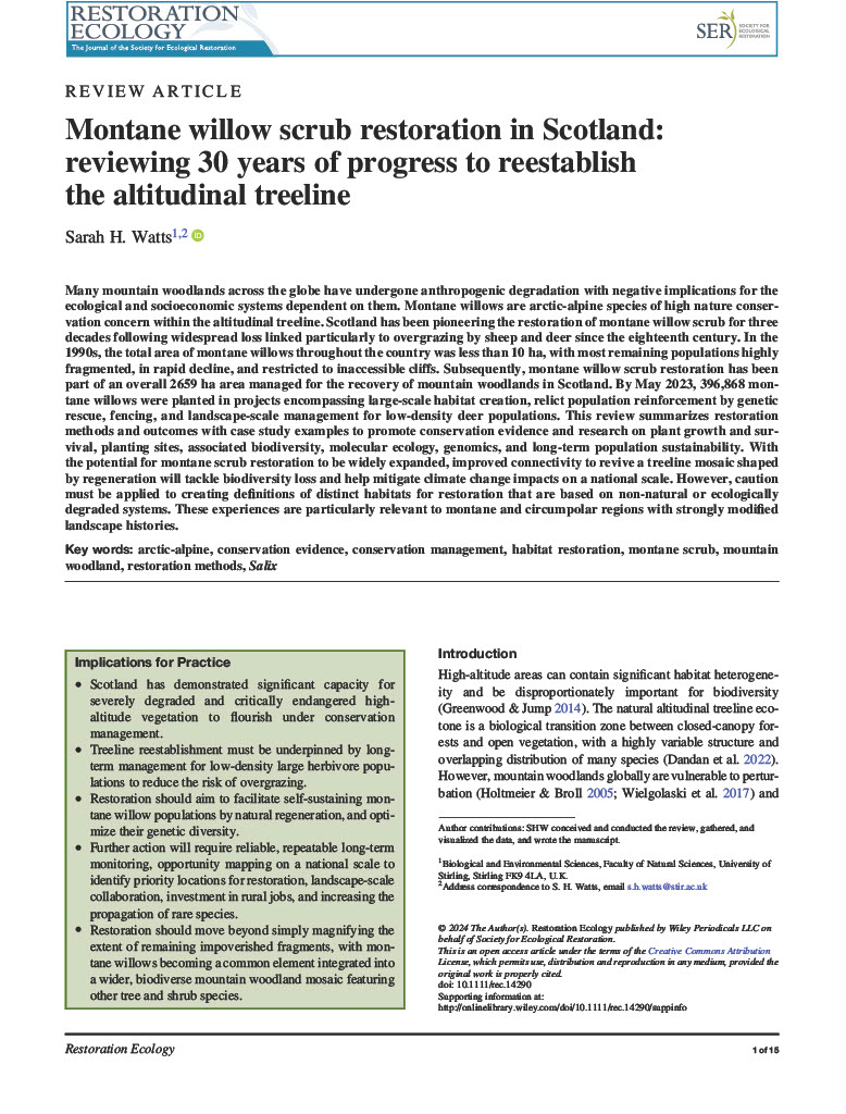 Sarah Watts (@watts_sh) on Twitter photo How it started vs How it's going:
The undergrad essay I wrote <a href="/GeosciencesEd/">School of GeoSciences @ University of Edinburgh</a> nearly 12 years ago has morphed into a #publication during my #PhD <a href="/StirlingScience/">Stirling Natural Sciences</a> as a big #review paper in the international journal #Restoration #Ecology! Read it here: onlinelibrary.wiley.com/doi/10.1111/re… How it started vs How it's going:
The undergrad essay I wrote <a href="/GeosciencesEd/">School of GeoSciences @ University of Edinburgh</a> nearly 12 years ago has morphed into a #publication during my #PhD <a href="/StirlingScience/">Stirling Natural Sciences</a> as a big #review paper in the international journal #Restoration #Ecology! Read it here: onlinelibrary.wiley.com/doi/10.1111/re…