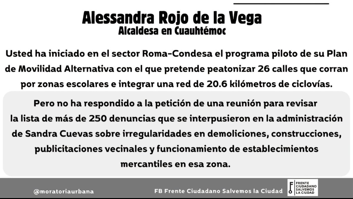 <a href="/AlessandraRdlv/">Alessandra Rojo de la Vega</a> <a href="/lajornadaonline/">La Jornada</a> <a href="/reformaciudad/">CIUDAD</a> <a href="/Univ_Metropoli/">Metrópoli</a> <a href="/Milenio/">Milenio</a> <a href="/SinEmbargoMX/">SinEmbargo</a> @Aristeguionline <a href="/aristeguicnn/">Carmen Aristegui</a> <a href="/PdePagina/">Pie de Página</a> <a href="/Pajaropolitico/">Animal Político</a> <a href="/Reporte_Indigo/">Reporte Índigo</a>