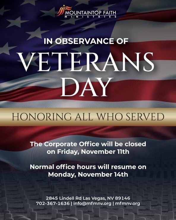 The corporate office is closed today, November 11th in observance of Veterans Day. Happy Veterans Day to all of our MFM Veterans!! 🇺🇸❤️