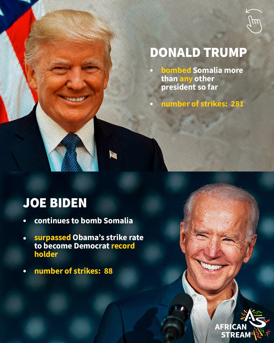 african_stream's tweet photo. Judging by the example of Somalia across administrations - including his - nothing new.  Republicans and Democrats alike have rained down drone strikes on the East African country. https://t.co/LIiN2sP1Ts