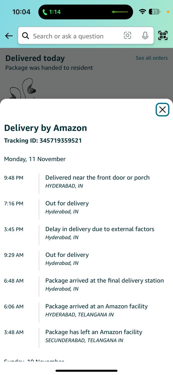 vadthya_n's tweet photo. @AmazonHelp @amazonIN @AmazonHelp 

Look at the attached snap it’s shown gas delivered near front door or porch but no one contacted 

@DoC_GoI https://t.co/YyyB8AdwyN