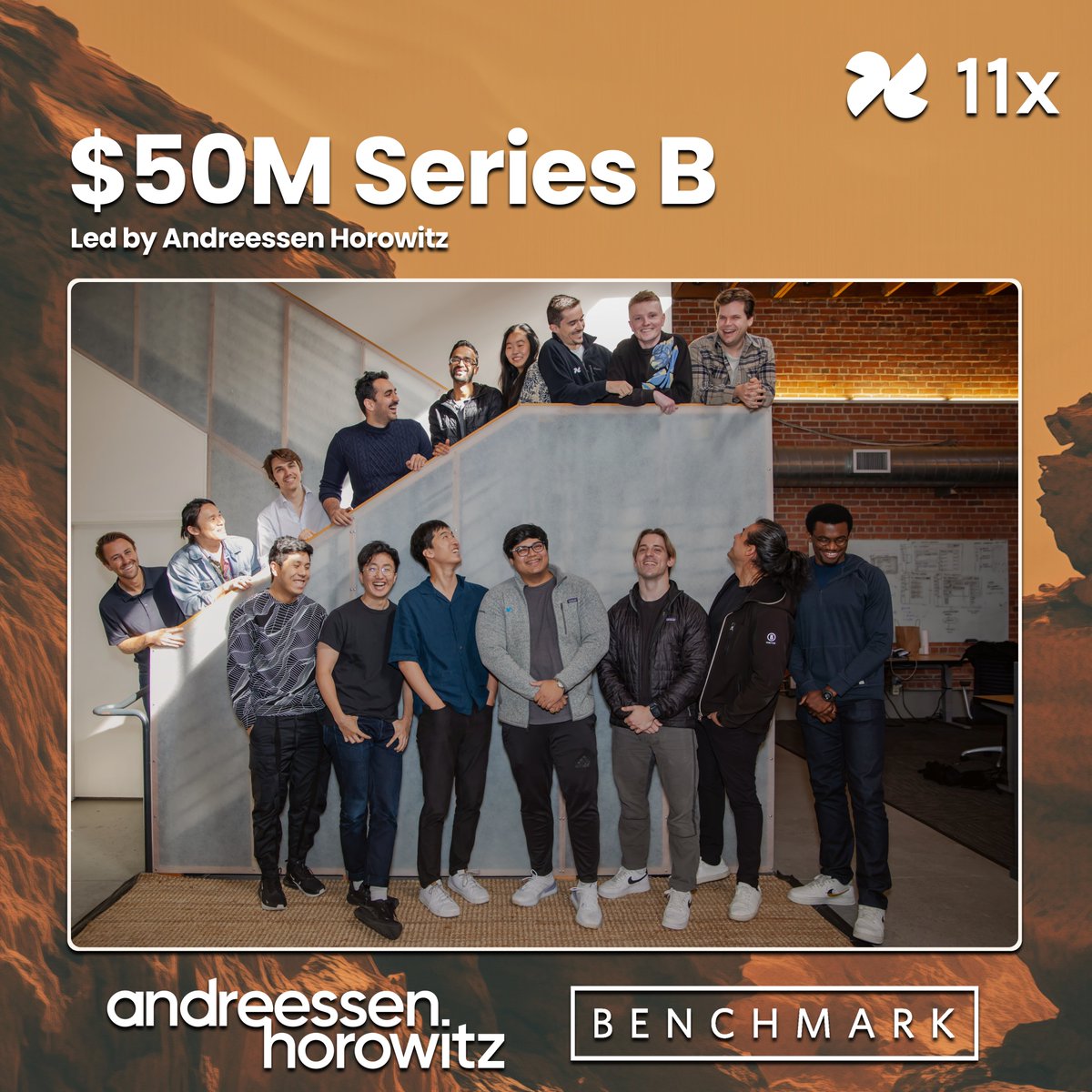 Quick update from 11x - Today, we’re thrilled to announce our $50M Series B funding led by <a href="/a16z/">a16z</a> .

Read our full Manifesto here: 11x.ai/11x-manifesto

In 1999, Salesforce brought software to the cloud. In 2024, 11x is killing traditional software as we know it.

So, what sets