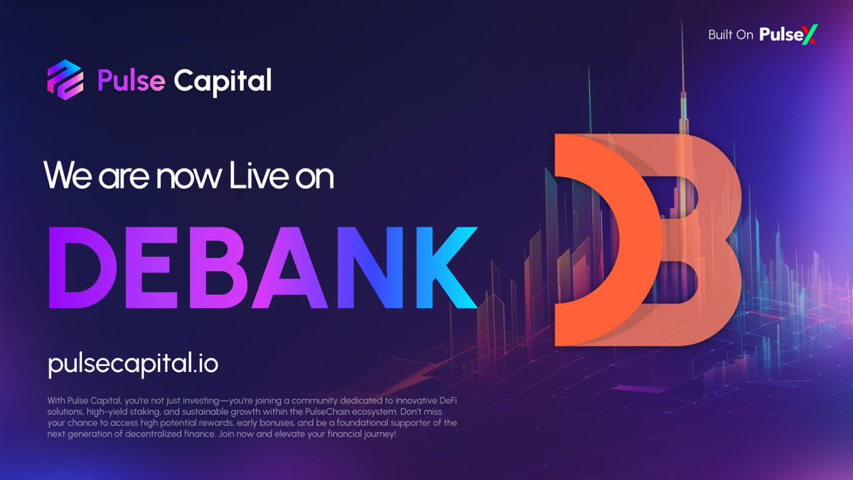✨ We are Live on DeBank ✨

😎 The team has been working diligently in the background to provide our community with a more pleasurable experience, so we are happy to announce that we are live on Debank. 

👀 Now you can view your stakes on Debank as well as your Rabby wallet.