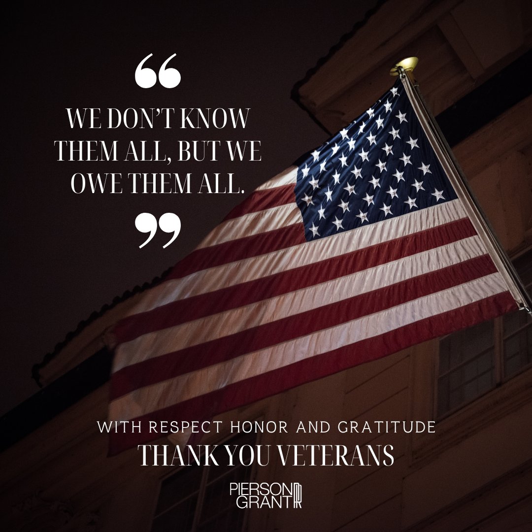 This Veterans Day, we extend our deepest gratitude to those who have served and sacrificed for our freedom.  🇺🇸

To all Veterans, past and present: we salute you. Thank you for your service and bravery. ❤️💙

#VeteransDay #ThankYouVeterans #HonorOurHeroes #Grateful