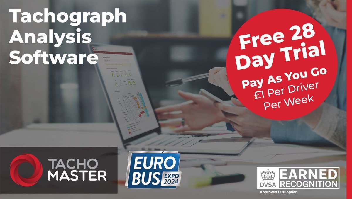 Road Tech (@roadtechuk) on Twitter photo Harsh braking and rapid acceleration are patterns of dangerous driving. Reduce these bad habits with Tachomaster! Find out more <a href="/EuroBusExpo/">Euro Bus Expo</a> - 12-14 November - NEC Hall 17, Stand 90. Ask for a LIVE demo at the Euro Bus Expo. buff.ly/3UKYOTz
#EuroBusExpo #Tachomaster Harsh braking and rapid acceleration are patterns of dangerous driving. Reduce these bad habits with Tachomaster! Find out more <a href="/EuroBusExpo/">Euro Bus Expo</a> - 12-14 November - NEC Hall 17, Stand 90. Ask for a LIVE demo at the Euro Bus Expo. buff.ly/3UKYOTz
#EuroBusExpo #Tachomaster