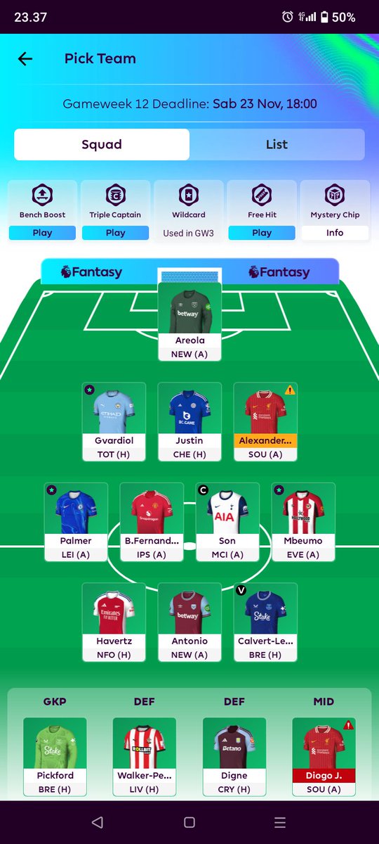 Panji074's tweet photo. Ini dia lineup tim FPL ku minggu ini! Tim FPL mu gimana? Yuk ikutan #FPLSTADEO untuk menangin 1jt &amp; 5jt! Klik untuk info lebih lanjut” https://t.co/m4jg0Akbet
