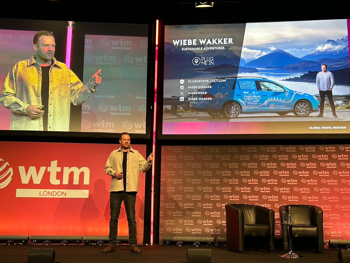 Wiebe Wakker (@wiebewkkr) on Twitter photo "How will you use your Travelpower?" That was the question at this year’s <a href="/WTM_London/">World Travel Market (WTM) London</a>.
I shared stories from my electric drive from the Netherlands to Australia, along with my public transport adventures from Amsterdam to Dubai and Europe to Africa. #WTMLDN "How will you use your Travelpower?" That was the question at this year’s <a href="/WTM_London/">World Travel Market (WTM) London</a>.
I shared stories from my electric drive from the Netherlands to Australia, along with my public transport adventures from Amsterdam to Dubai and Europe to Africa. #WTMLDN