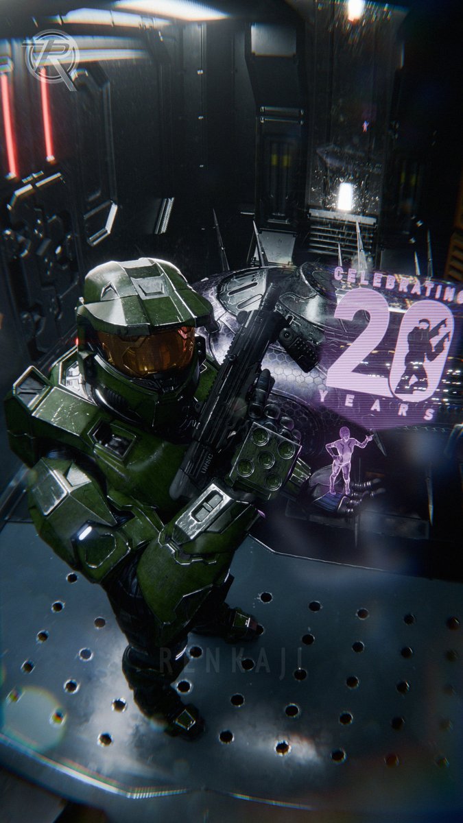 Happy 20th anniversary <a href="/Halo/">Halo</a> 2!

Late to celebration cause my file got corrupted :")

Halo2's 20th anniversary logo by <a href="/AviationGrand/">Aviation</a>
 
#Halo #Halo2 #H2Memories #HaloStudios #HaloSpotlight #gaming  #Blender3d #b3d