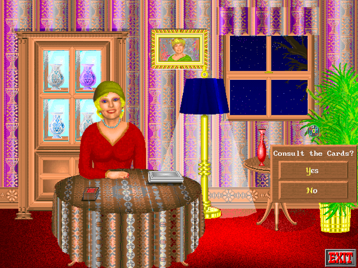 dosnostalgic's tweet photo. Rosemary West's House of Fortunes (Villa Crespo Software, 1993) #DOSGameScreenADay https://t.co/b6q4IDpUAd