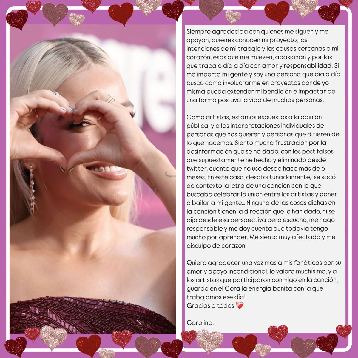 KG_CUBANABELLA's tweet photo. Karolg habla de la polémica del tema +57...

 📌Es obvio que han fomentado comentarios y cosas falsas. Y aunque la letra está, la han mal interpretado. Hay otros artistas que componen canciones más morbosas por así decir y no forman tanto show. Pero como se trata de KG pasa esto. https://t.co/wW3FHRns6C