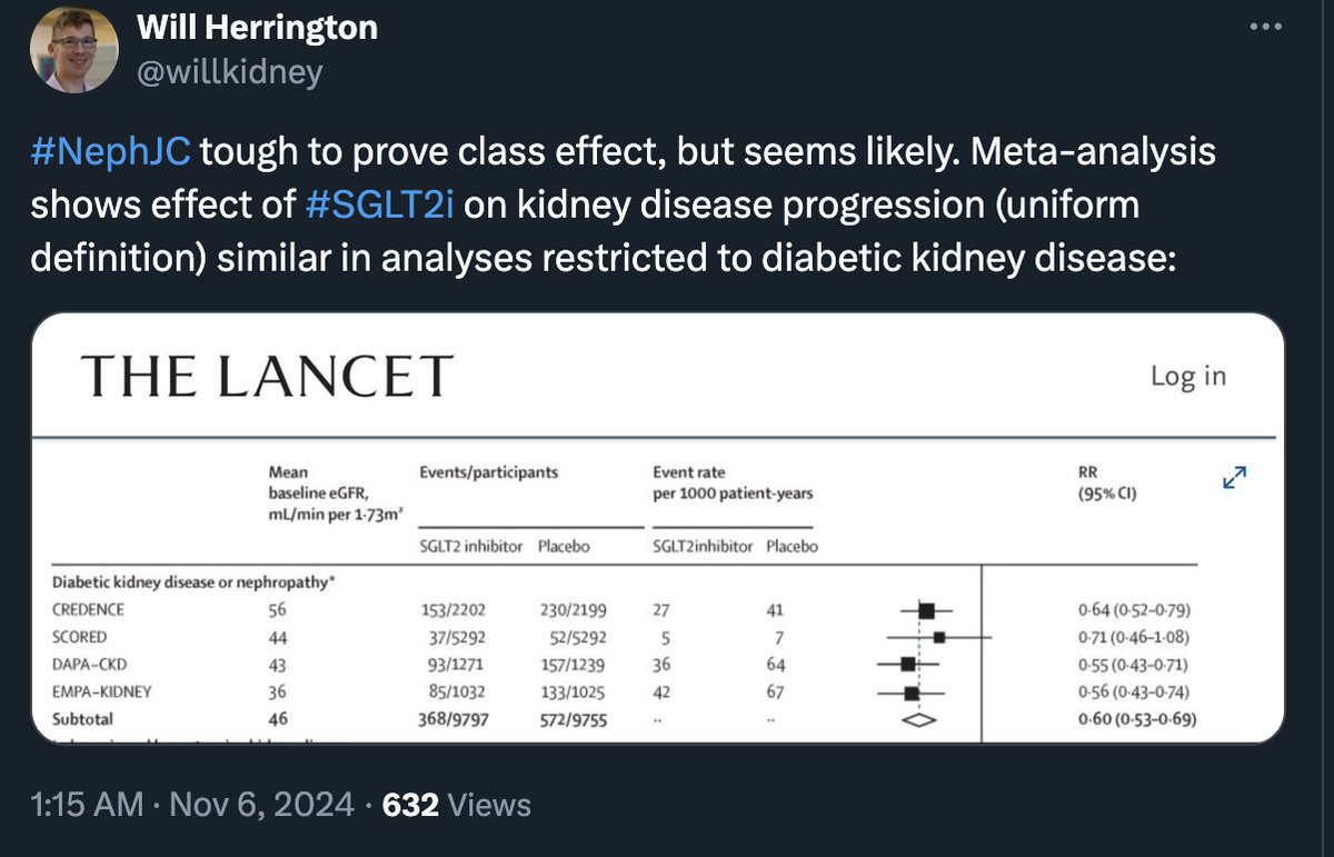 NephJC's tweet photo. 7/10
Chat consensus?
1️⃣#Flozinate
2️⃣ Protection is likely a #Flozin class effect (and insurance companies need to get with the program)
3️⃣ Keep #Flozinating b/c the effect wears off https://t.co/FYeJ0aLwFE