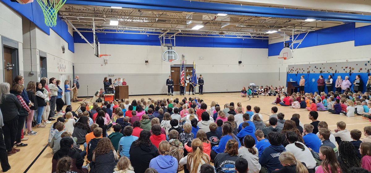 TMBElementary's tweet image. Tracy Elementary Veteran's Day Program