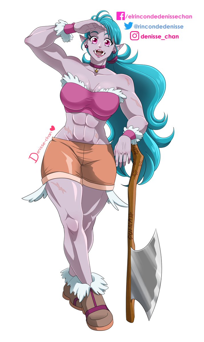 rincondedenisse's tweet photo. Me gusta mucho el rol de Dungeons and Dragons!! estos meses estuve buscando mesa y encontré una en donde jugué a mi semiorca Gulna.
Ella es puro poder, pura fuerza ¡y también mucha hermosura! Le gusta mucho pelear pero también preparar pays 🥧
#DnD #semiorc https://t.co/qMf1G8xm4n
