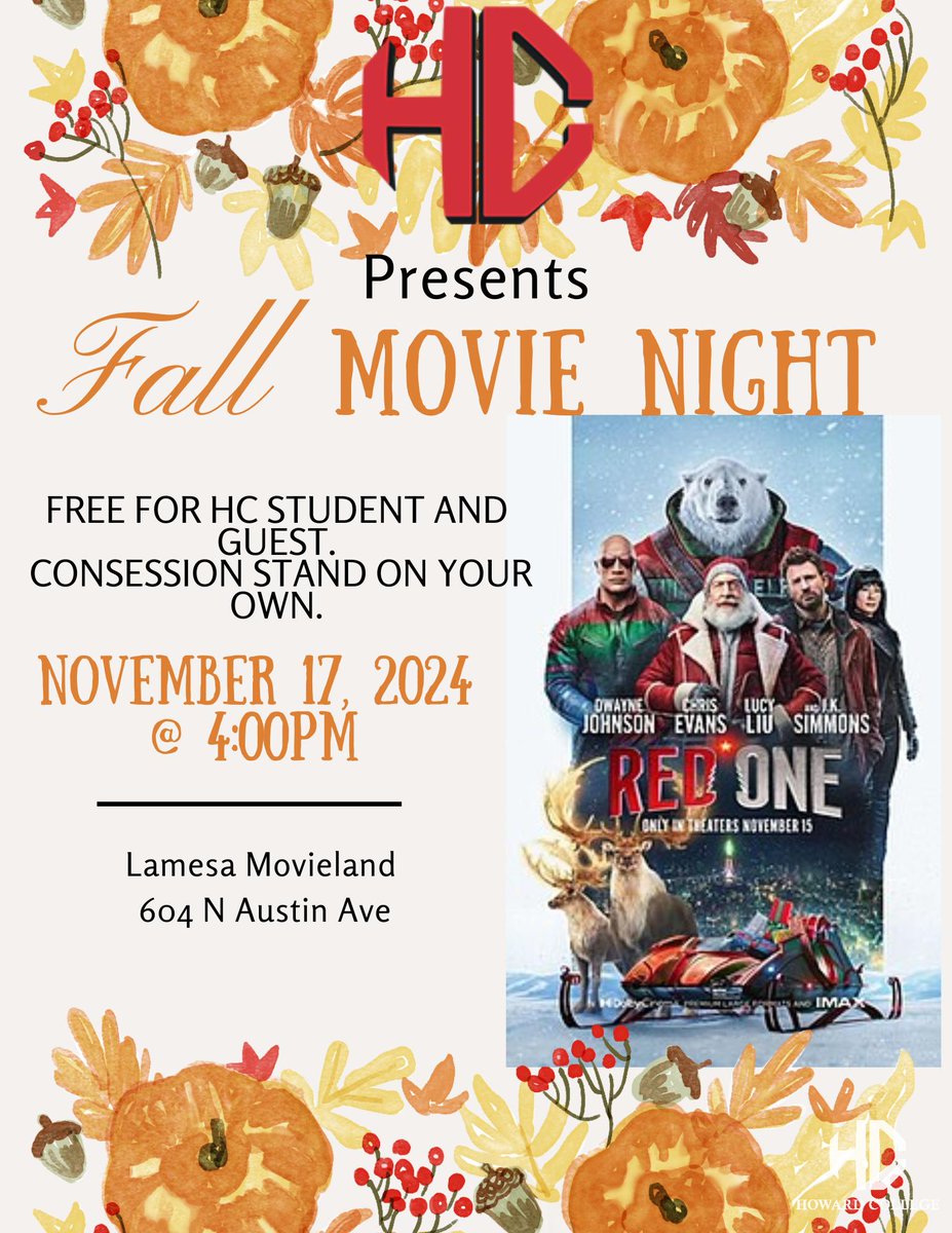 HC_Lamesa's tweet photo. Mark you calendars 🗓️🎥🎅 https://t.co/zNumfKEIuc