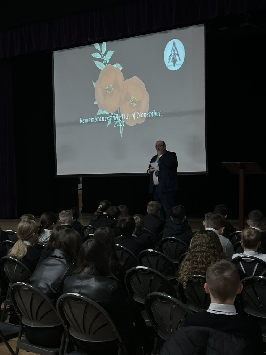 Today <a href="/ArmadaleAcademy/">Armadale Academy</a> we marked Armistice Day through assemblies and a two minute silence. Thank you to <a href="/SocialArmadale/">Armadale Academy Social Subjects Department</a> for organising the assemblies and our Captains Hannah and Katie for representing our school at the Armadale Remembrance service yesterday.  #LestWeForget2024