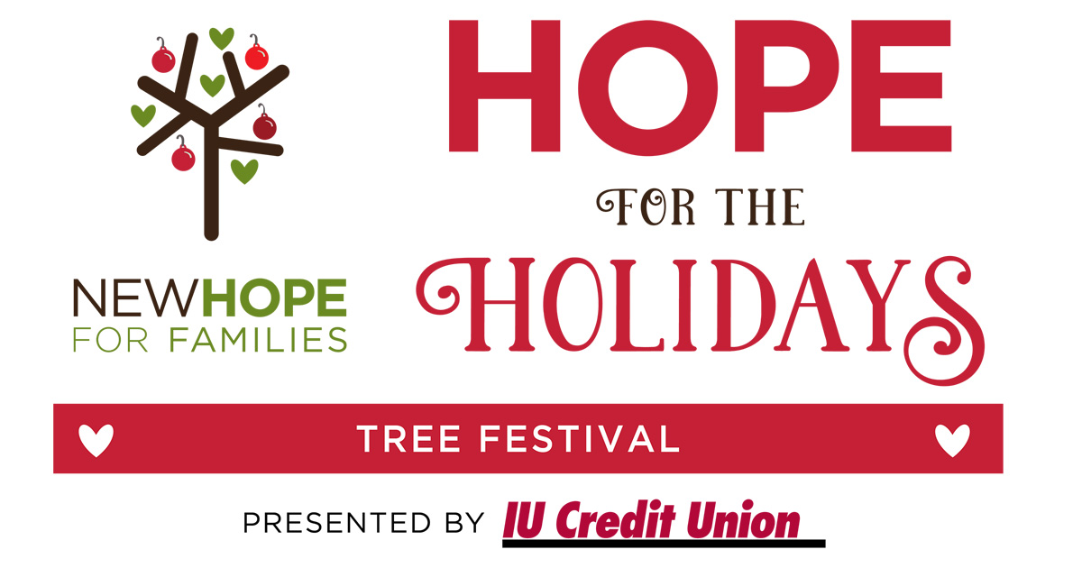 Nov. 18–20: Come see more than 50 wonderful and unique holiday trees decorated by local businesses, organizations, groups and families at Hope for the Holidays presented by IU Credit Union! Bring the whole family! newhope4families.org/hope4theholida…