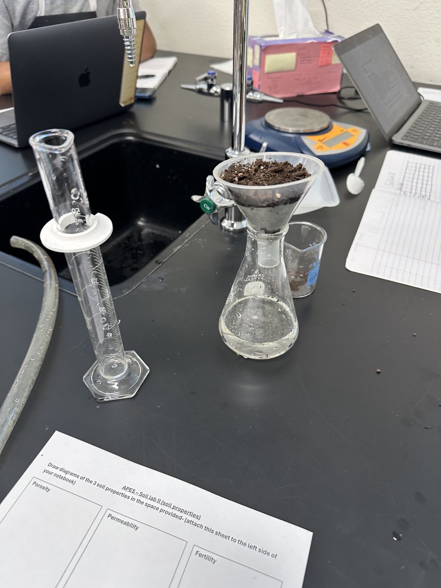 AP Environmental Science students in Mrs. Mehrotra’s class investigate the properties of different types of soil. ⁦<a href="/McKinneyNorthHS/">McKinney North HS</a>⁩ #ThisIsNorth #TeamMcKinney #curiouscreativeconnected