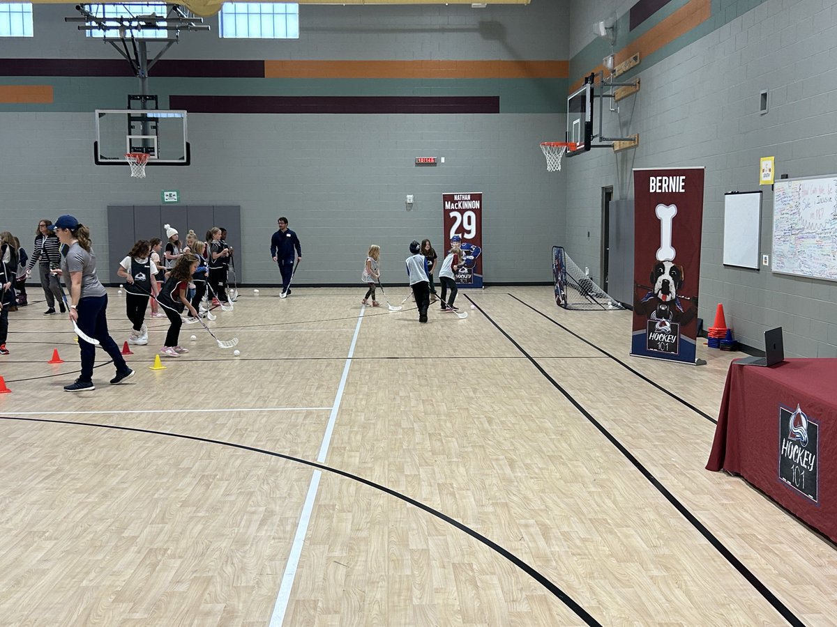 My PE teacher partnered with the Colorado Avalanche for an amazing day.  Students learned some great skills in a fun environment.
⁦<a href="/SVVSDsupt/">Jackie Kapushion, Ed.D.</a>⁩ 
⁦<a href="/DPerfettiDeany/">Dina Perfetti-Deany</a>⁩ 
#StVrainStorm