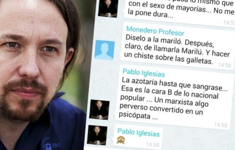 <a href="/PabloIglesias/">Pablo Iglesias 🔻{R}</a> Creo que la tristeza se me aliviaría razonablemente si un marxista algo perverso, un gallito de harén convertido en psicópata macho alfa, me azotase hasta hacerme sangrar. Podemos (😂) llegar a un acuerdo; pero júreme que luego me llamará "cariño". Criatura.