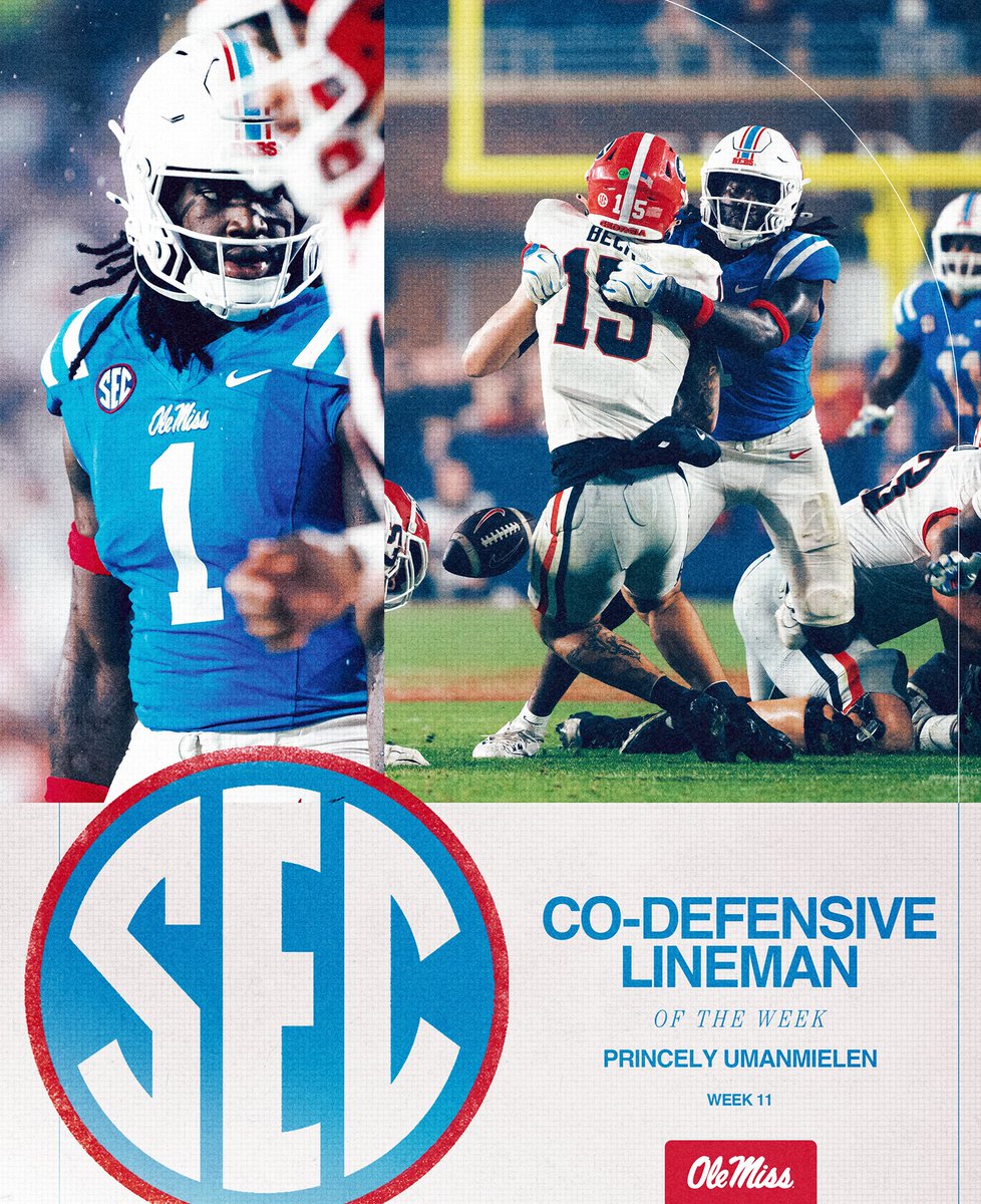 SEC Co-Defensive Lineman of the Week

<a href="/d1princely/">Princely Umanmielen</a> | #HottyToddy