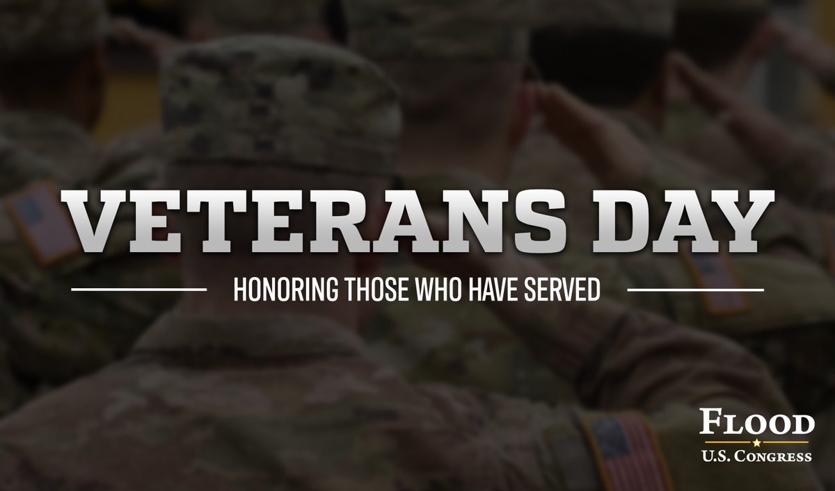 Today, we honor the veterans of this great nation. Their incredible courage and sacrifice will never be forgotten. We recognize all of those who have worn the uniform and served to protect our freedom. Thank you for your service. 🇺🇸#VeteransDay