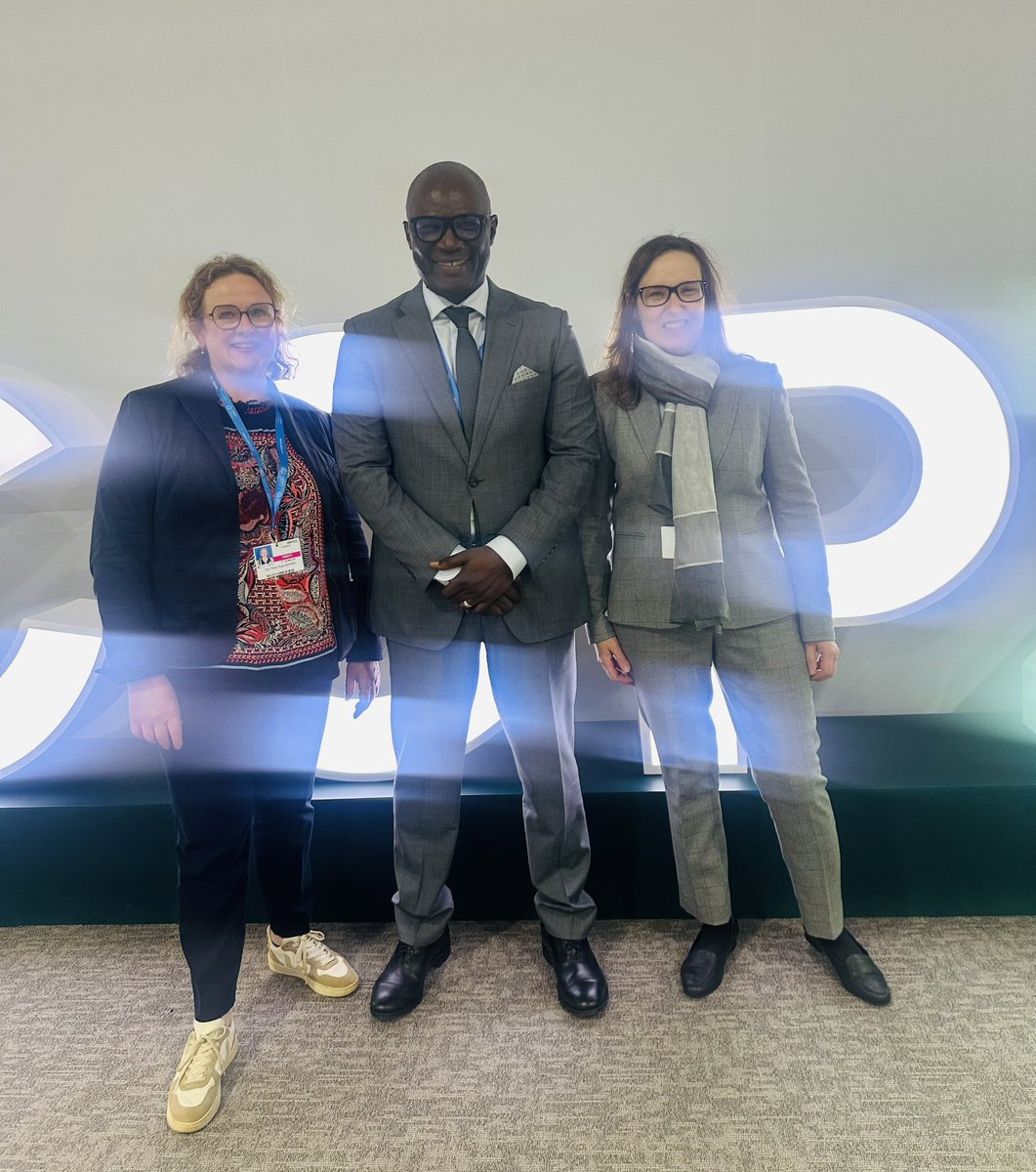 Very good walk and talk at #COP29 with Executive Director of the Fund for Loss and Damage  #FRLD Ibrahima Cheikh Diong on #Iceland’s commitment to then fund and #Climate Action