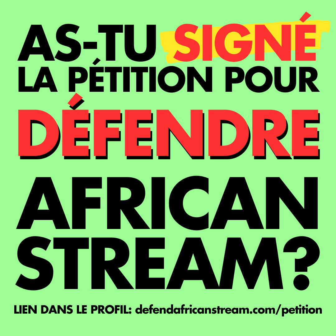 julievarughese's tweet photo. 🇱🇾 Have you signed the petition to defend African Stream? Here you go: https://t.co/5xCL2d4kZh

🇲🇱 As-tu signé la pétition pour défendre African Stream? Voici: https://t.co/5xCL2d4kZh

🇻🇪 ¿Has firmado la petición para defender African Stream? Aquí: https://t.co/5xCL2d4kZh

cc: @davidhundeyin

#DefendAfricanStream #WeAreAllAfricanStream