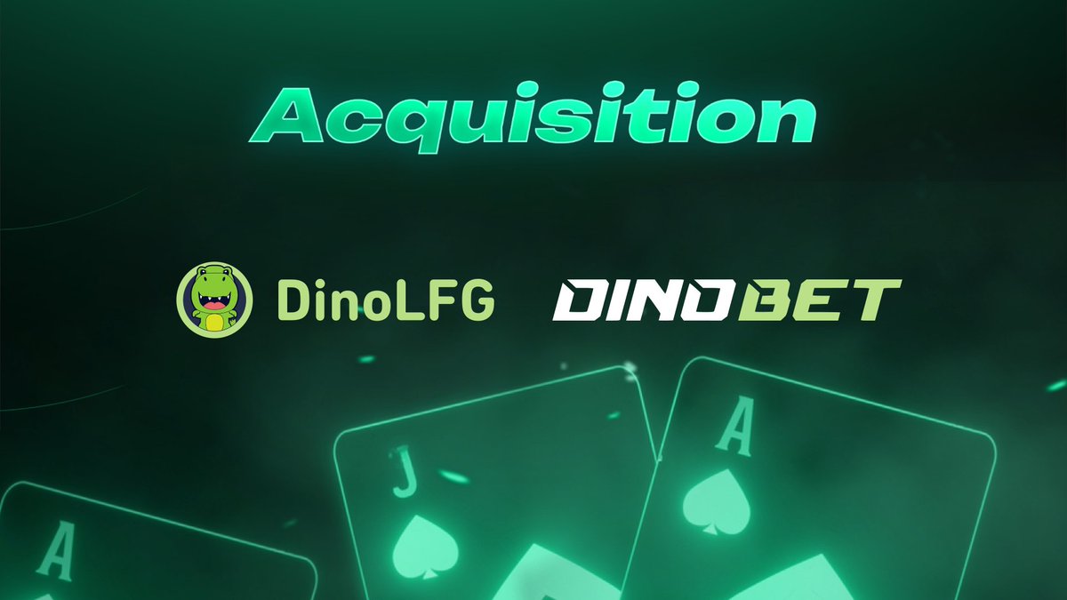 DinoLFG Acquires DinoBet.io! 🦖🎉

We're thrilled to announce that DinoLFG has officially acquired DinoBet.io! This acquisition marks a significant milestone for $DINO, bringing new opportunities and exciting benefits to our holders and Community.

With