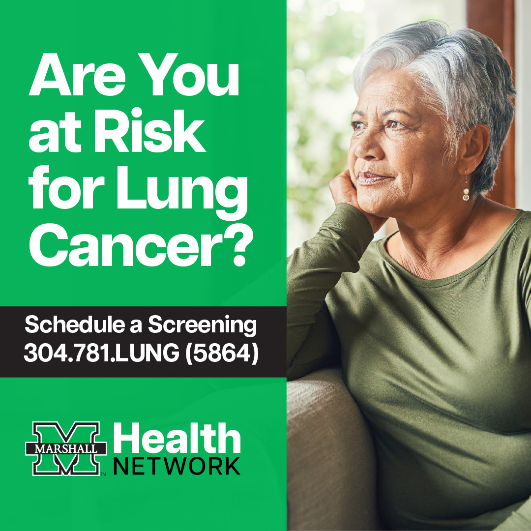 Don't wait. Early detection is key. Schedule a screening today!

☎️ 304.781.LUNG
💻 marshallhealthnetwork.org/lung
#LungCancerAwarenessMonth