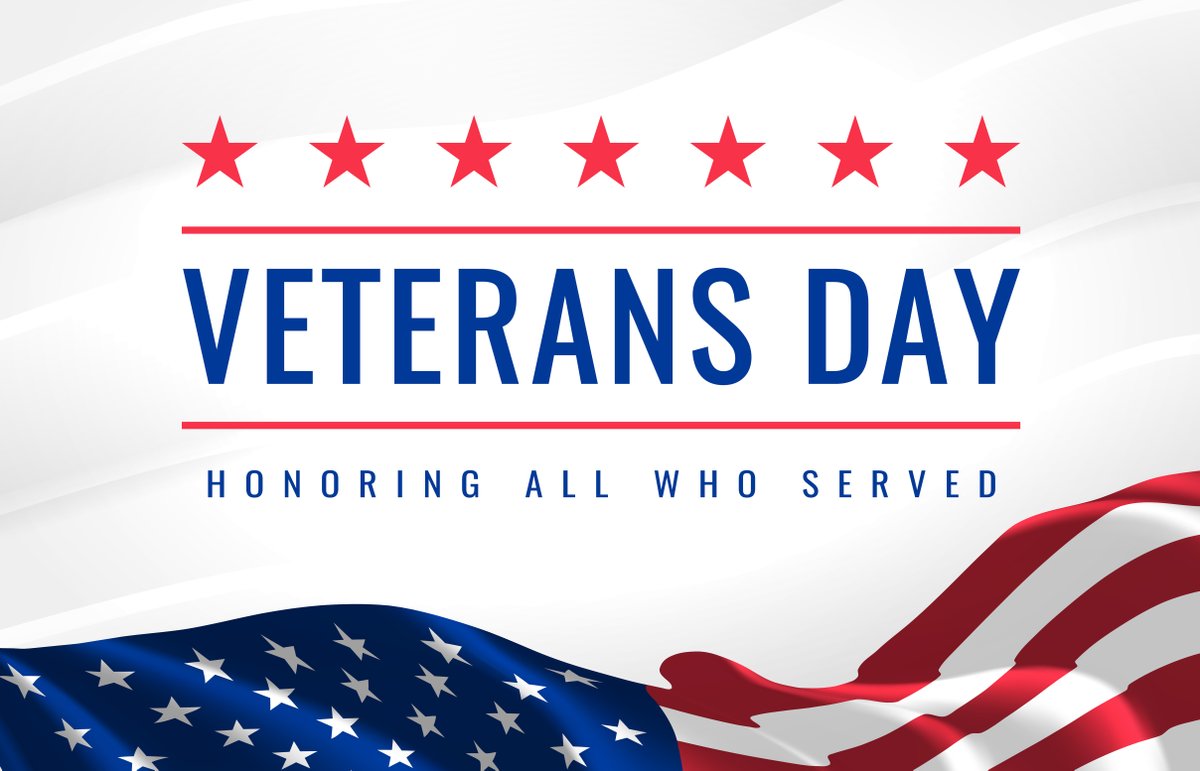 Today, we honor the courage and sacrifice of our veterans. Thank you for your service and dedication. #VeteransDay