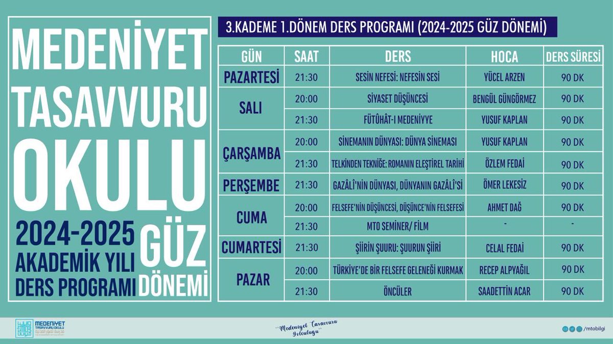 yenisafakwriter's tweet photo. HAYDİ BİSMİLLAH…
BUGÜN GÜNLERDEN MTO…

MTO yeni akademik yıla “bismillah…” diyor…

Ülkemizin en iyi ilim ve fikir insanları, akademisyenleri, düşünürleri ile aklı, kalbi ve ruhu aynı anda harekete ve hayata geçiren özgün maarif modeliyle derslerimiz başlıyor…

Ülkemizin ve medeniyet coğrafyamızın önünü açacak, adam yetiştirecek adamları yetiştirmek için 81 vilayetimiz 60 küsûr ülkede çıktığımız #MedeniyetTasavvuruYolculuğu'muz 5. yılında ruh dolu, kardeşlik dolu, akademik ve entelektüel çapın zirvesi eğitimleriyle devam ediyor…

Allah (cc) utandırmasın.
Yâr ve yardımcımız olsun.
Bu okul, İstanbul Ekolü olsun, çığır açsın, gelecek yüzyıllara uzanacak, önümüzü açacak çınarlar yetiştirsin. 

@MtoBilgi @safakyagmurlari