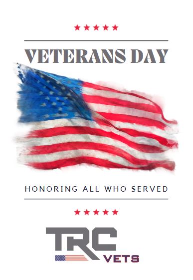 TRC would like to say 'Thank You' to all those who have served, especially those veterans who are part of #TeamTRC!