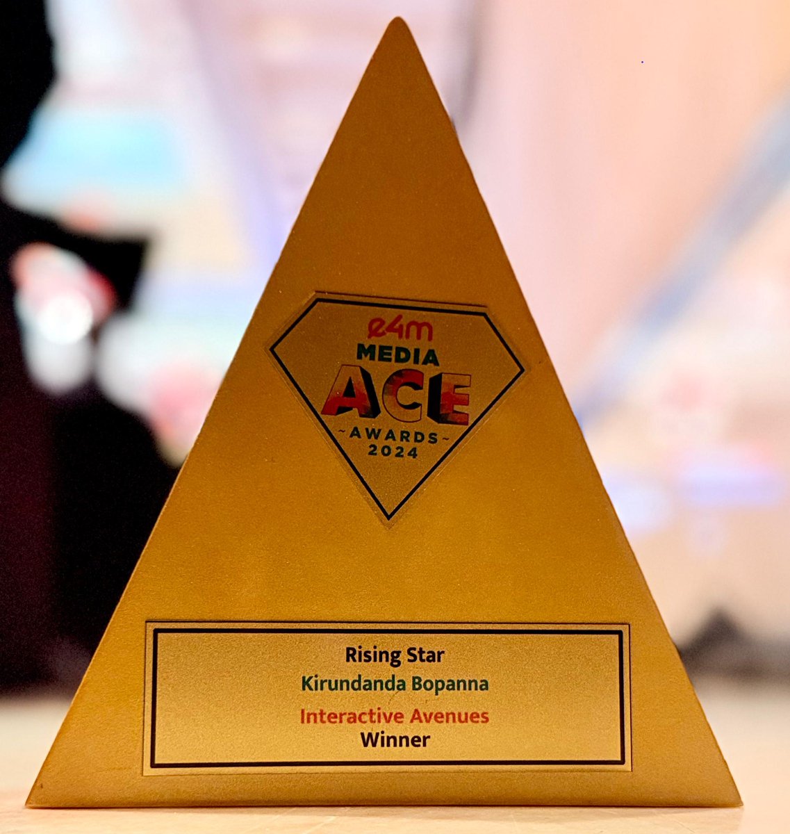 Interactive Avenues (@werinteractive) on Twitter photo 🏆🚀🔥Super proud to be recognized at E4M's Media Ace Awards as ‘Network Digital Marketing Agency of the Year'! What's more, our stellar leadership and talent also bagged top honours including Digital Agency Head of the Year, Client Lead of the Year & Rising Star!
<a href="/e4mtweets/">exchange4media group</a> 🏆🚀🔥Super proud to be recognized at E4M's Media Ace Awards as ‘Network Digital Marketing Agency of the Year'! What's more, our stellar leadership and talent also bagged top honours including Digital Agency Head of the Year, Client Lead of the Year & Rising Star!
<a href="/e4mtweets/">exchange4media group</a>