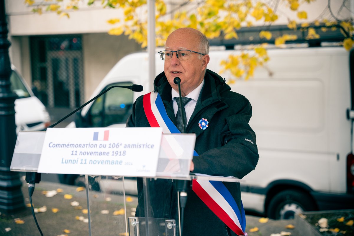 VilleColombes's tweet photo. Commémoration du 11 novembre 🇫🇷
La Ville de Colombes a commémoré ce matin, le 106ème anniversaire de l'Armistice de la Première Guerre mondiale https://t.co/P9JnmaIwAh
