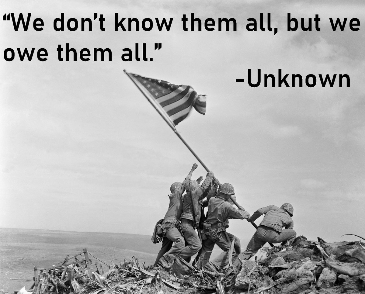 Saying "Thank you" fails to wholly capture the scope of gratitude this nation owes our veterans, so too does a singular day of remembrance. 

May our gratitude not be limited to a social media post today but lived out daily by a grateful &amp; deserving nation.

#VeteransDay