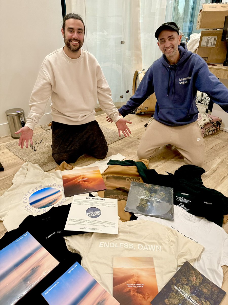 sultanshepard's tweet photo. To celebrate the release of Circle in Time this Friday, we’re giving away a 15-item gift box featuring merch and vinyl from each of our three albums! 

For your chance to win sign up here https://t.co/wFIF4VKlX0 https://t.co/WkD3FYh6Z5