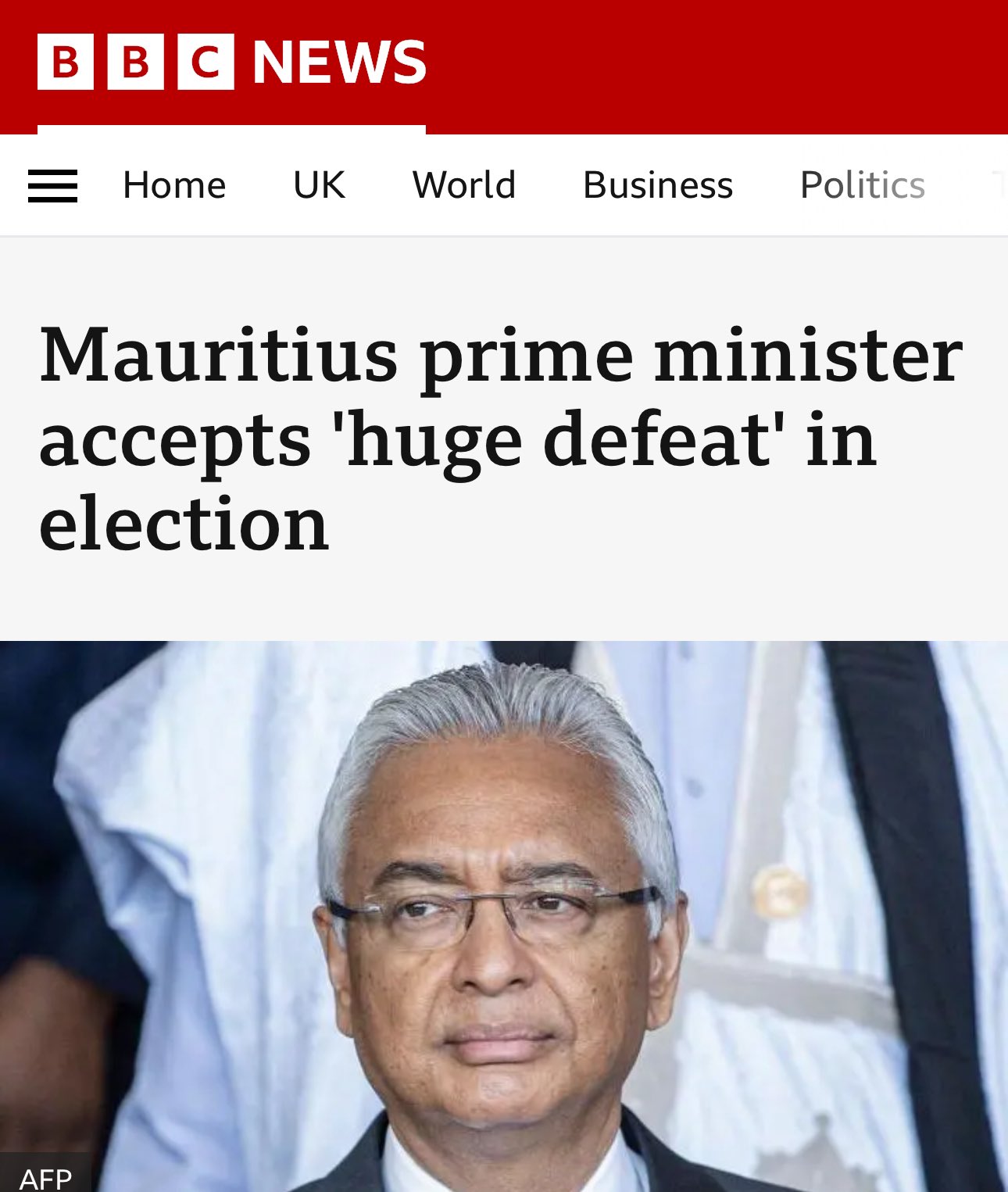 Hopewell Chin ono on X Mauritius prime minister accepts huge defeat in another SADC ruling party election catastrophe Pravind Jugnauth has conceded a huge defeat for his ruling coalition L Alliance Le...