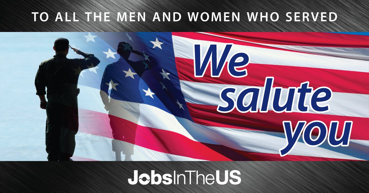JobsInTheUS's tweet photo. Although many employers are closed today in honor of our veterans, they're still hiring for a record number of openings. Head over to https://t.co/m6kOuYM8hl to find your next great opportunity.

#VeteransDay #JobSearch 
#JobsInME #JobsInNH #JobsInVT #JobsInMA #JobsInRI #JobsInCT https://t.co/Au5EZbKCEz