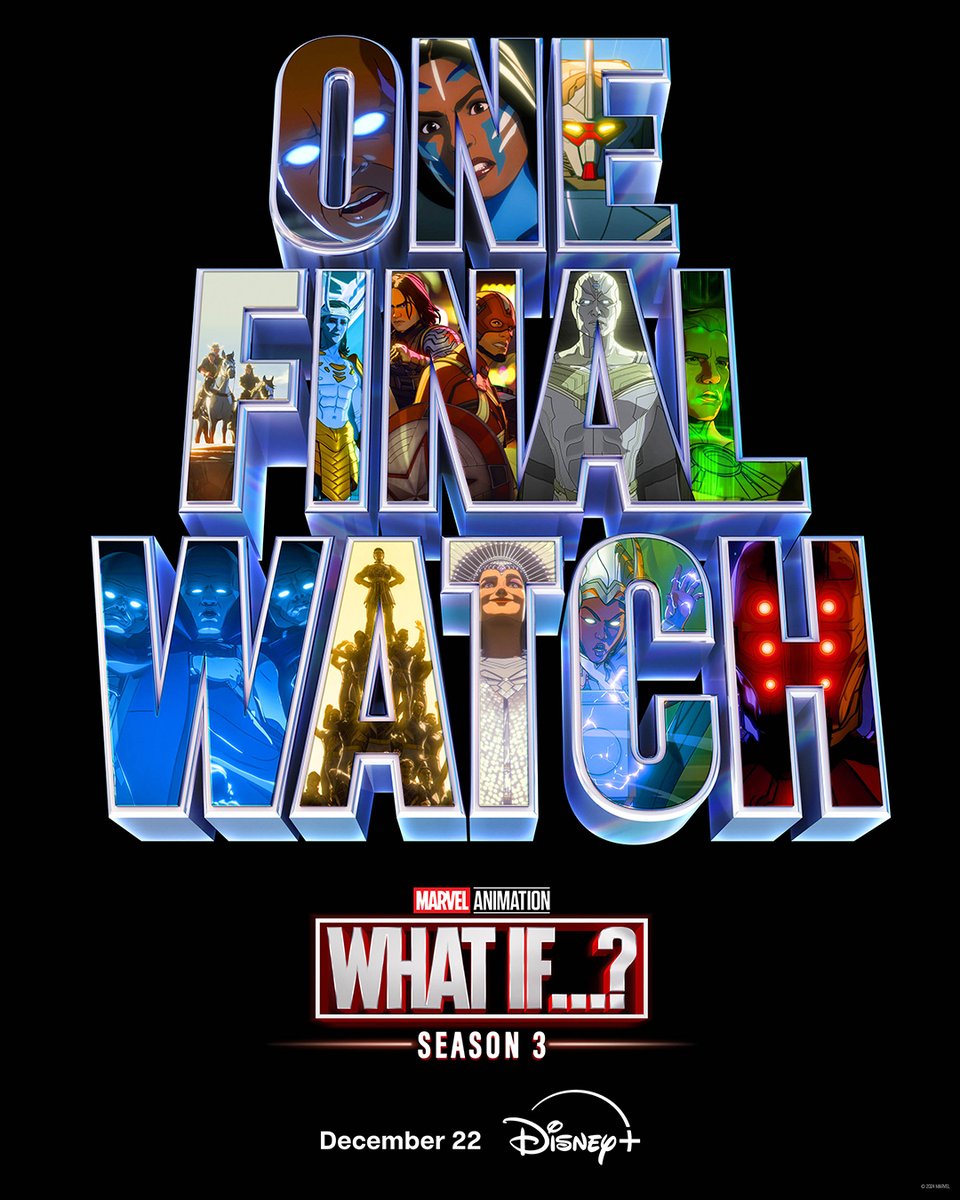 8 episodes left. 1 final watch.

#WhatIf Season 3 arrives December 22 on <a href="/DisneyPlus/">Disney+</a>. Unwrap a new episode daily for 8 days!