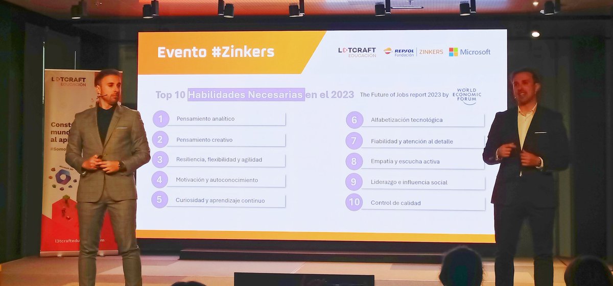 Comenzando el evento #Zinkers <a href="/FundacionRepsol/">Fundación Repsol</a> 🚀 en el espacio <a href="/MicrosoftEduEsp/">Microsoft Educación</a> de la mano de M. y A. Herraiz. #IA #AI #EducaciónSostenible #SustainableDevelopment #STEM  #EnfoqueIntegral #WholeschoolApproach #Bilingualism #CLIL #AICLE #TransiciónEcológica #EcologicalTransition
