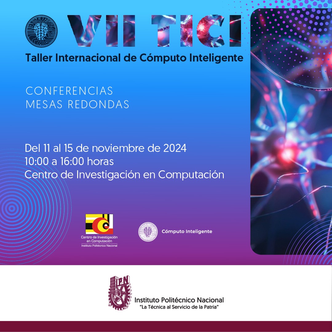 CIC_InteligComp's tweet photo. Comenzamos en VII Taller Internacional de Cómputo Inteligente 
@CIC_InteligComp 
@CIC_IPN_OFICIAL https://t.co/7oEBpYyeSp