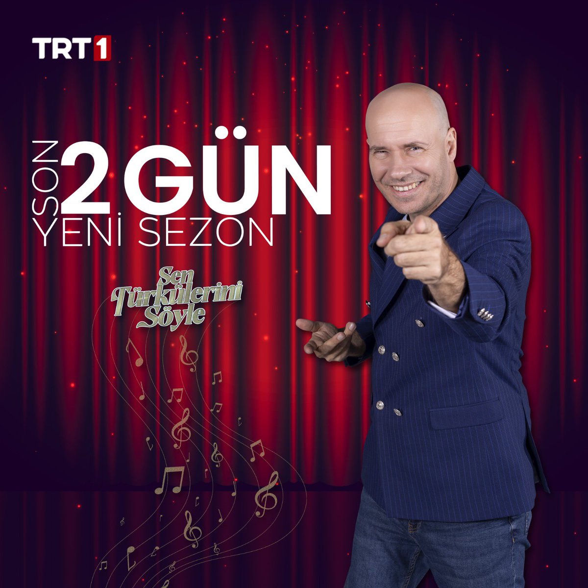 Çok özlenen türkü dolu geceye sadece 2 gün kaldı! ⏳
#SenTürküleriniSöyle yeni sezonuyla Çarşamba saat 20.00’de <a href="/trt1/">TRT 1</a> ekranlarında. 🎙️
Doyasıya türküler dinleyeceğimiz gecemizde buluşmak üzere.🎶
#trt1